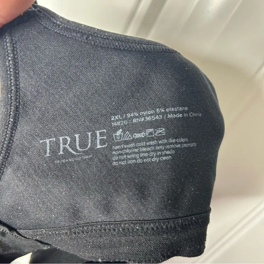 True & Co. Lifting Seamless Wirefree Triangle Bras Nude Black 2XL Bundle